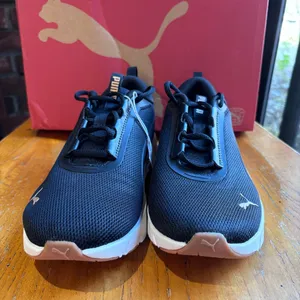 Puma womens Focus Lite athletic workout sporty sneakers black 7 thumbnail 5