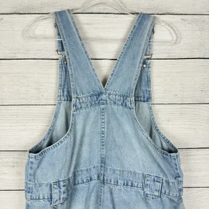 We The Free People‎ Edie Denim Skirtall Sz Large Skirt Overalls Boho Western thumbnail 6