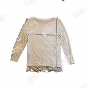 J. Crew Blouse Womens Size M White Floral Crochet Lace Overlay Long thumbnail 6