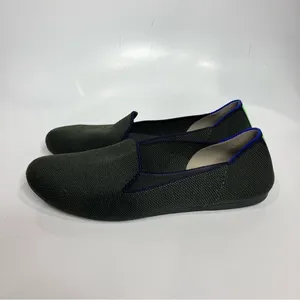 Rothy’s The Loafer round‎ toe olive green neon stripe on the back size 7.5 thumbnail 4