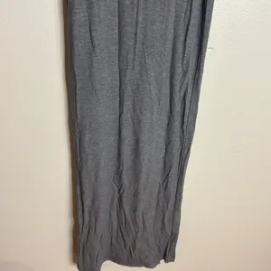 SKIMS Soft‎ Lounge Long Ribbed Long Sleeve Maxi Dress Heather Gray Size XS thumbnail 4
