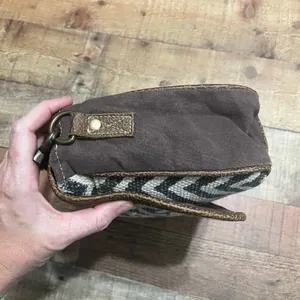 Myra Bag Women's Leather Cotton Crossbody Bag Purse 13"x9"x3" Western Country thumbnail 6