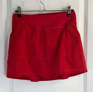 Lululemon Pace Rival Mid-Rise Skirt in Dark Red Size 2 thumbnail 1