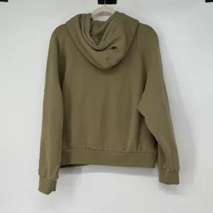 Athleta XL Coaster‎ Luxe Quarter Zip Hoodie Olive Green Sweatshirt Pullover thumbnail 2