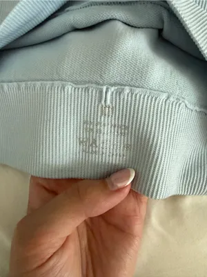 Light Blue Ribbed Sports Bra thumbnail 4