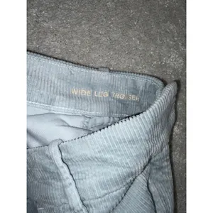 american eagle wide leg‎ trousers Corduroy Light Blue 2 Reg Stretch Waist Pants thumbnail 4