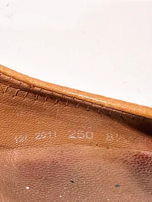 Tory Burch Womens Carnell Peep Toe Wedge Heel Leather Logo Buckle Brown Size 8.5 thumbnail 5