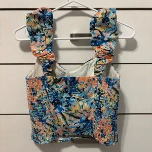 Abercrombie Flutter Sleeve Floral Tank Top thumbnail 3