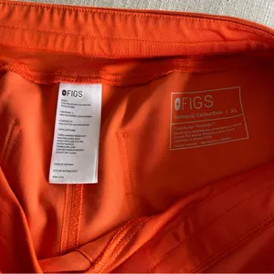 Figs High Waisted Zamora Jogger Scrub Pants Sunset Orange Size XL thumbnail 5
