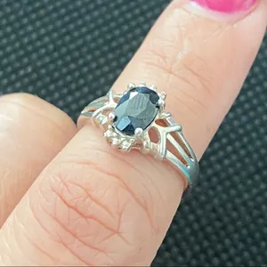 Black Onyx Sterling Silver Ring 5 thumbnail 3