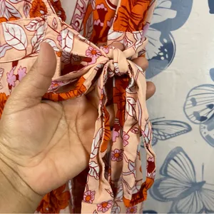 Zesica Floral wrap dress SZ L thumbnail 4
