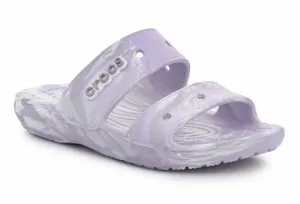 CROCS Kids Marbled Lavender Slide Sandal thumbnail 1