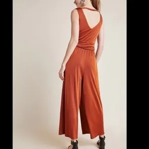 MAEVE‎ NWT Cowneck Enchantment Jumpsuit in Copper Rust Orange Size XS thumbnail 4