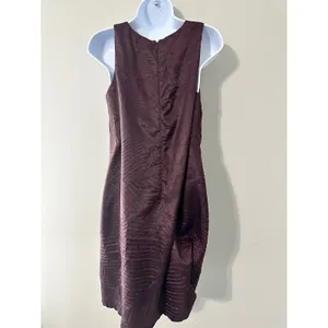 Ali Ro Women Dress Size 6 Plum‎ Textured Sheath Sleeveless Knee Length thumbnail 5