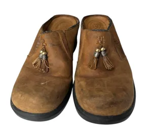 Ariat Mendocino Tassel Dark Aged Shoes Clogs Women's 8B Leather Slip-on thumbnail 2