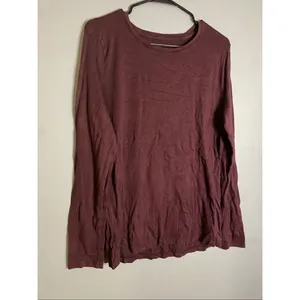 A New Day Purple Scoop Neck Long Sleeve T-shirt Size XL thumbnail 2
