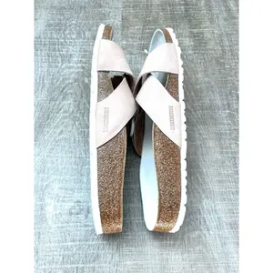 Birkenstock Siena Big Buckle Leather Nubuck Slides Sandals Light Pink Womens 40 thumbnail 9