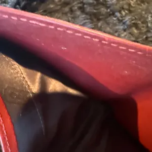 COACH red leather bifold wallet thumbnail 11