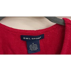 Vintage Holiday Ugly Christmas Sweater Grannycore Zip Up Vest Size Medium thumbnail 3