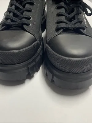 Palladium Revolt Lo Tx Black Low Fashion Sneaker Chunky. Canvas outer. Vegan. 8 thumbnail 11