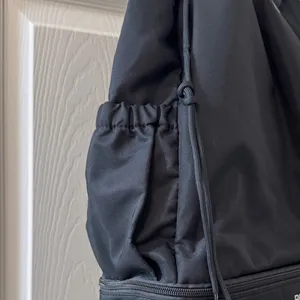 Beyond Yoga Black Convertible Drawstring Tote thumbnail 3