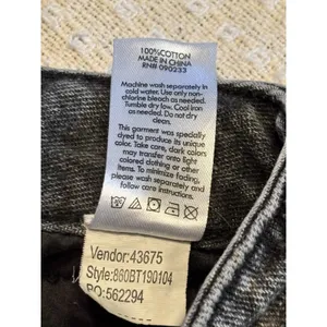 PacSun Mom Jeans Size 26 Black Gray Wash High Rise Straight Leg thumbnail 10