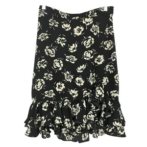 Polo Ralph Lauren Floral Black and Cream ruffle skirt size 4, Spring, Summer thumbnail 3