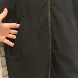 Garnet Hill‎ Size XS Black Longline Bomber Full Zip Jacket Water-Resistant Coat thumbnail 6