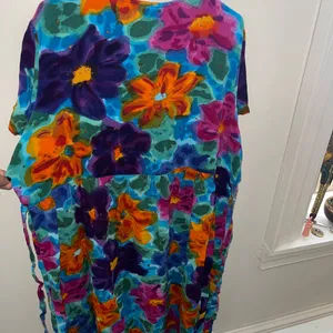 Vintage Floral Button-Down Dress by Hi Lites Sz 1X/2X thumbnail 4