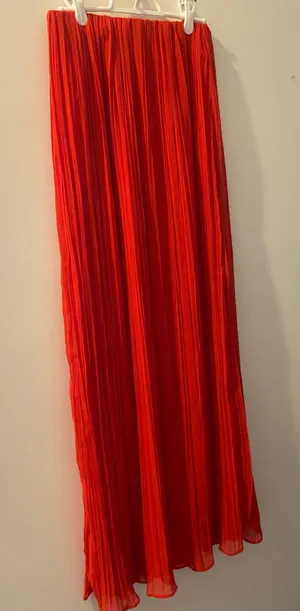 Red Long Skirt  thumbnail 1
