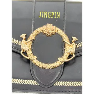 Black Crossbody Bag Gold Chain Star Guitar Strap‎ Jingpin Mini Shoulder Handbag thumbnail 6