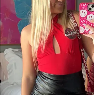 Red Cross neck bodysuit thumbnail 2