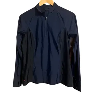 Ruby Ribbon Starlight Quarter‎ Zip Sport Top Midnight/Black Size Small thumbnail 2
