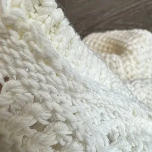 Madewell Crochet Knit Sweater Top Small White Sleeveless Flaw thumbnail 10