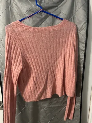 AE Cropped Ribbed Cardigan thumbnail 2