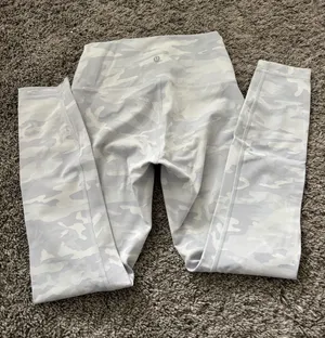 Lululemon White camo leggings  thumbnail 1