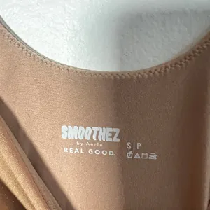 Aerie Smoothez Tank‎ Top Small Gold Glitter Shimmer Comfort thumbnail 3