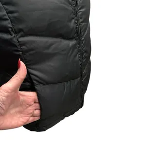 LL Bean Women M Quilted Reversible Goose Down Cold Weather Green Puffer Vest‎ thumbnail 5