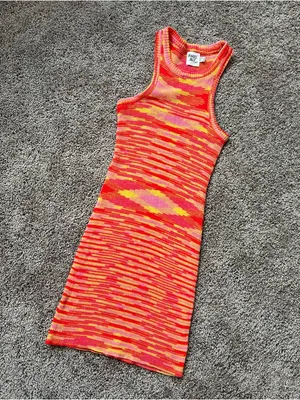 Princess Polly Multicolor Pink Orange Yellow Knit Mini Dress thumbnail 2