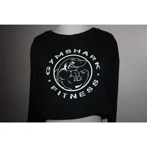 Women’s Black Cropped Gymshark Pullover thumbnail 2