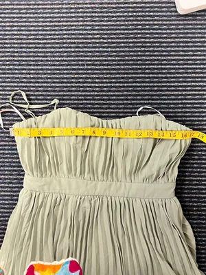 Jehona Sage Brush Pleated Tiered Maxi Dress thumbnail 5