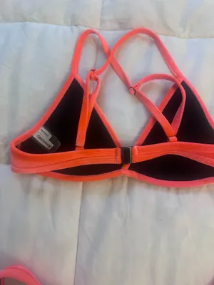 Hoaka hot pink velvet bikini set thumbnail 7
