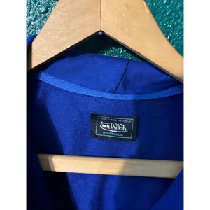 New Von Dutch Neon Blue Signature Full Zip Hoodie Size Med Y2K thumbnail 3
