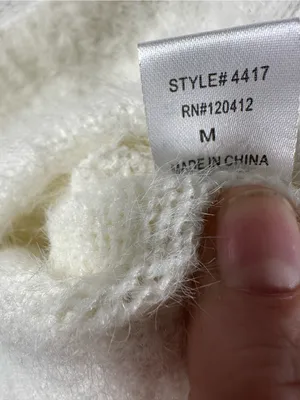 P82. Cotton Candy LA Cream Fuzzy Crop Top thumbnail 4