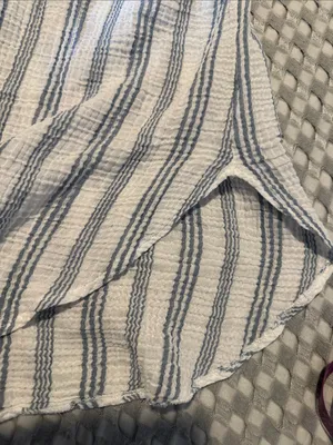 Kona Sol Striped Button-Up Swim Cover up thumbnail 7