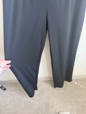 Carmen Marc Valvo Black Strapless Wide Leg Jumpsuit Cover Up Medium thumbnail 8