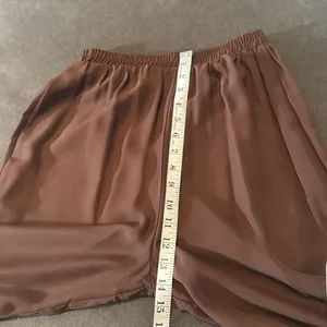 Women’s Brown Chiffon Lapel Jacket 3 Piece Formal Wedding Party Pant Suit Size 4 thumbnail 15