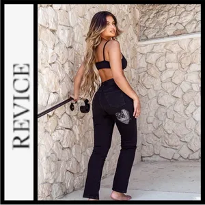 Revice Hourglass Fit Love Noir Black Size 24 90s Straight Leg Mom‎ Jeans NEW thumbnail 3