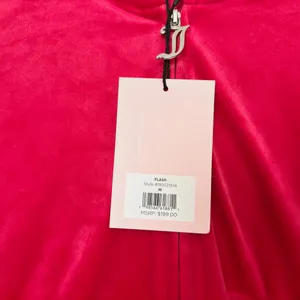 Juicy Couture Velour Flash Red Tracksuit thumbnail 3