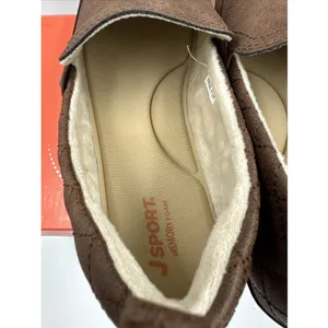 JSport Women's Casual Loafer Slip On Shoes Flats Faux Fur Lined Brown Size 7.5 thumbnail 8